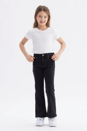 Jeans Niña Flare Negro