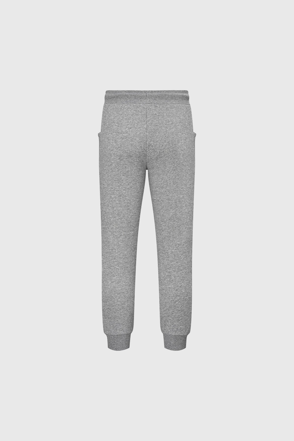 Pantalones buzo niña lila y gris con bolsillos laterales sin estampa diseño cómodo y relajado ideales para jugar