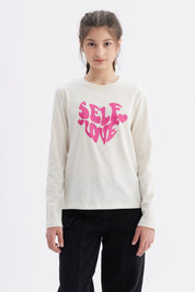 Polera Niña Básica Teen Beige