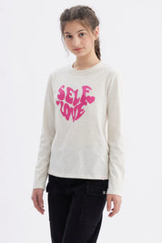 Polera Niña Básica Teen Beige