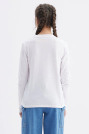 Polera Niña Básica Teen Blanco