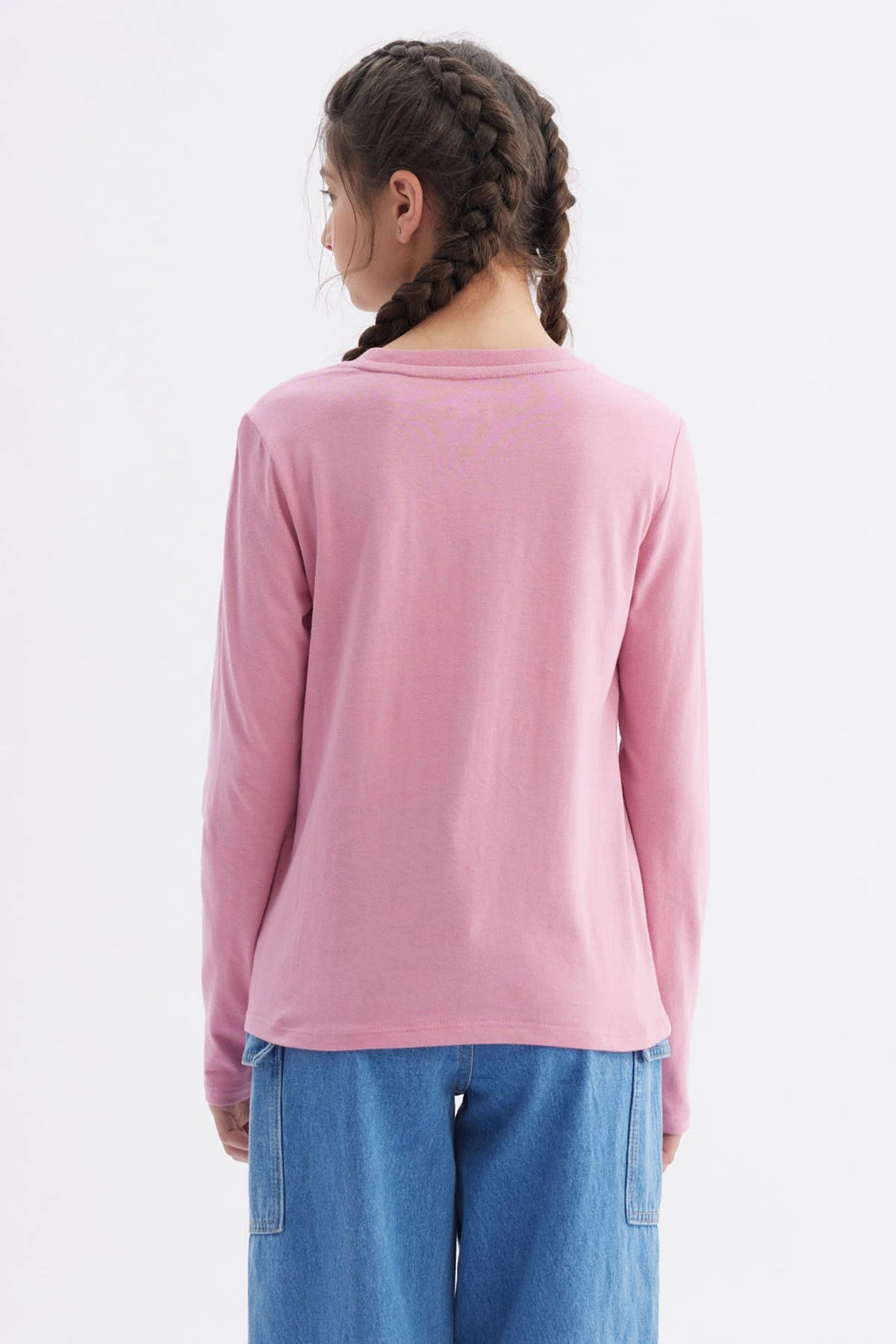 Polera Niña Básica Teen Rosado