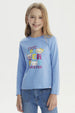 Polera Niña Básica Toddler Celeste