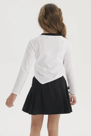 Polera Niña Teen Print Blanco