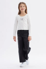 Polera Niña Teen Print Crudo