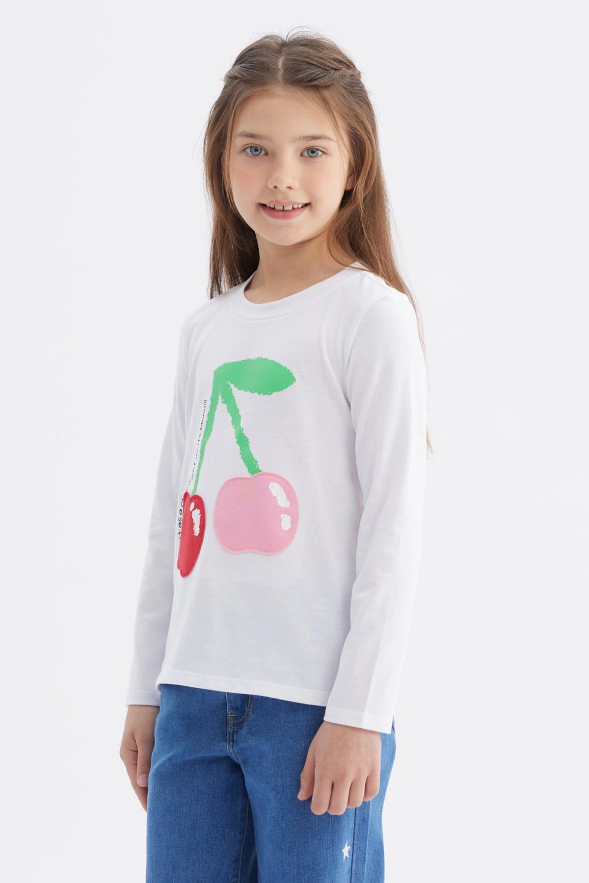 Polera Niña Toddler Print Blanco