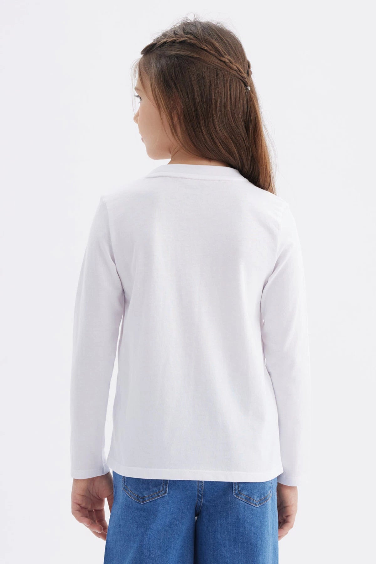 Polera Niña Toddler Print Blanco