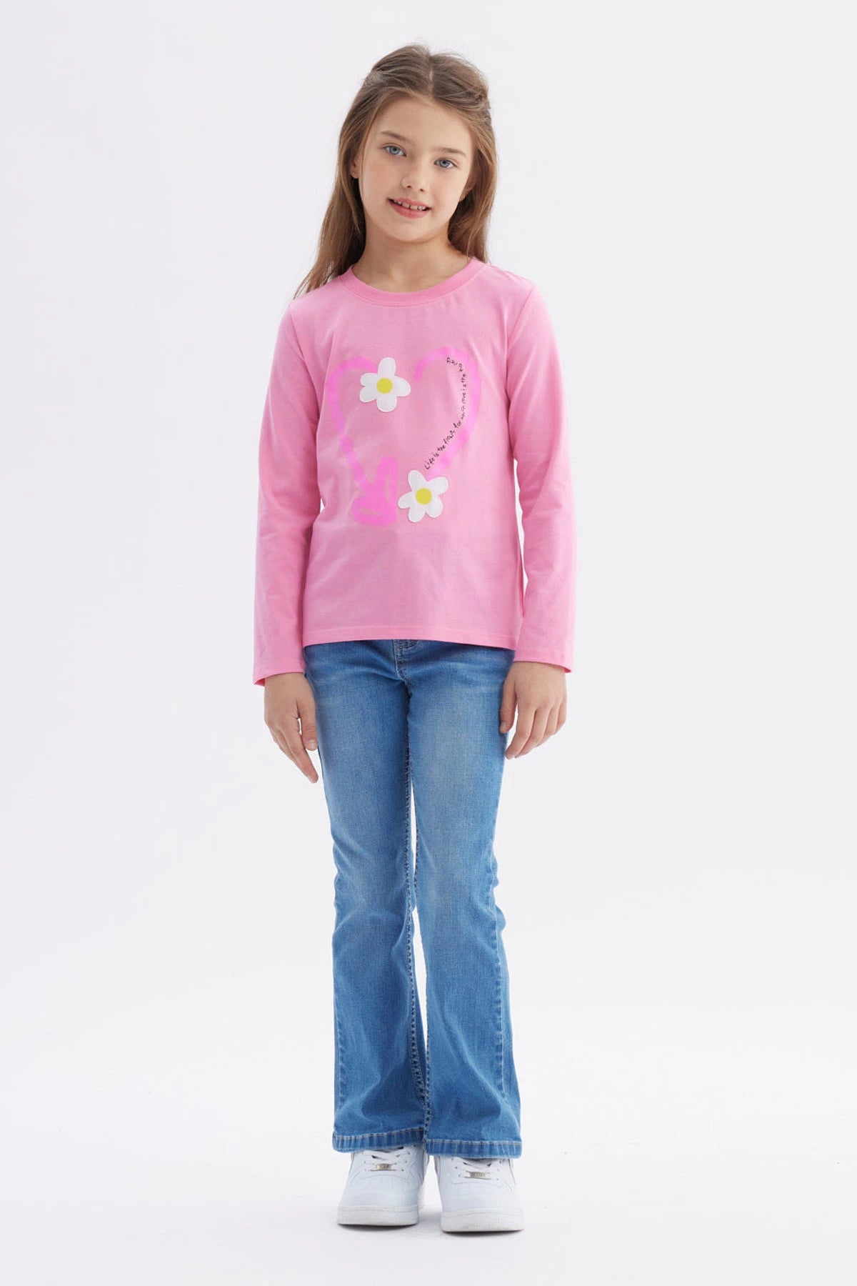 Polera Niña Toddler Print Rosado