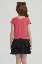 Polera Niña Teen Lisa Fucsia