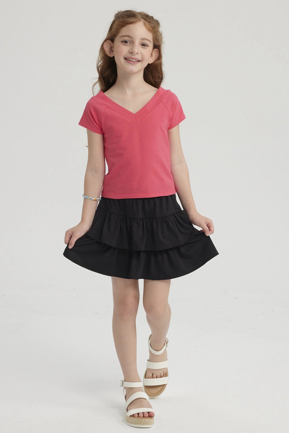 Polera Niña Teen Lisa Fucsia