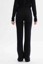 Calza Niña Flare Con Aberturas Negro