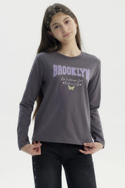 Polera Niña Básica Teen Marengo