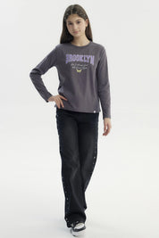 Polera Niña Básica Teen Marengo
