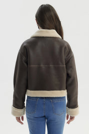 Chaqueta Niña Cuello Camisero Camel