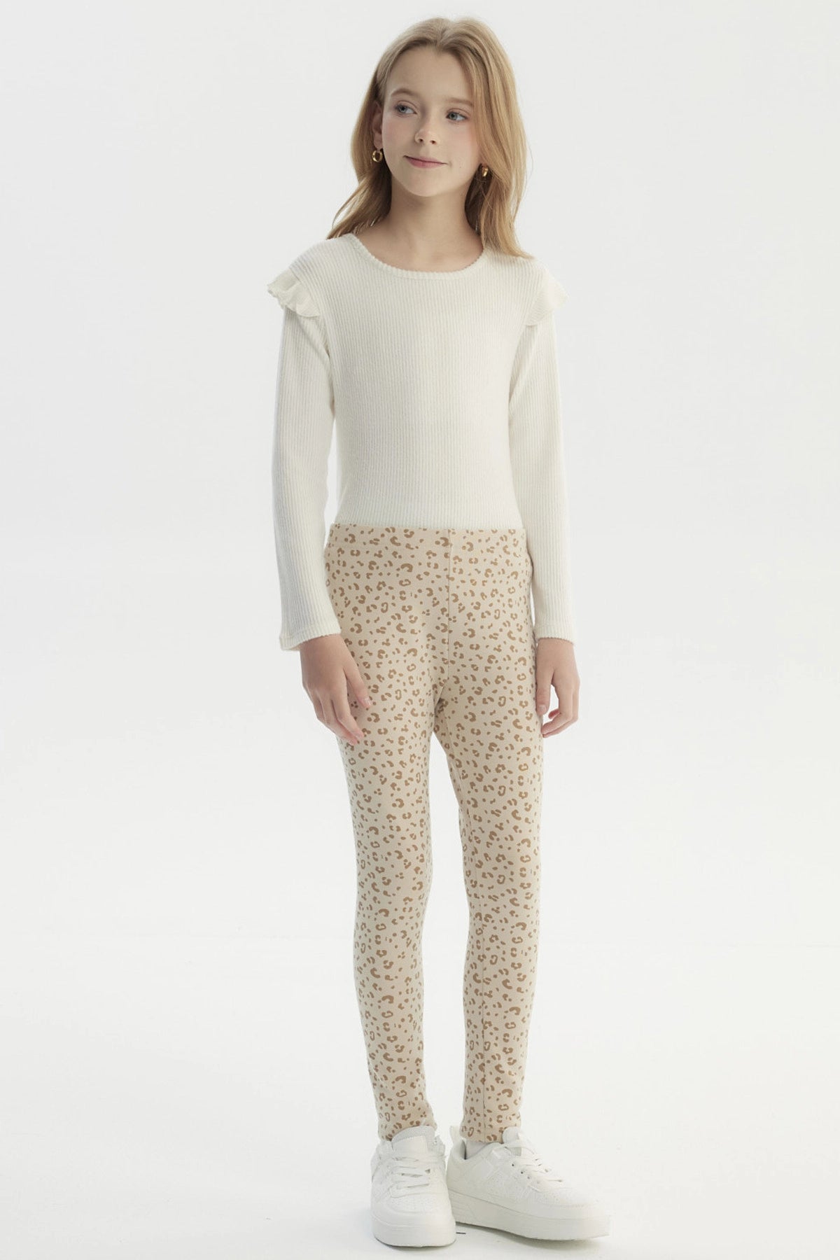 Calza Niña Slim Beige