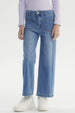 Jeans Niña Wide Leg Azul