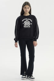Polerón Niña Slim Negro