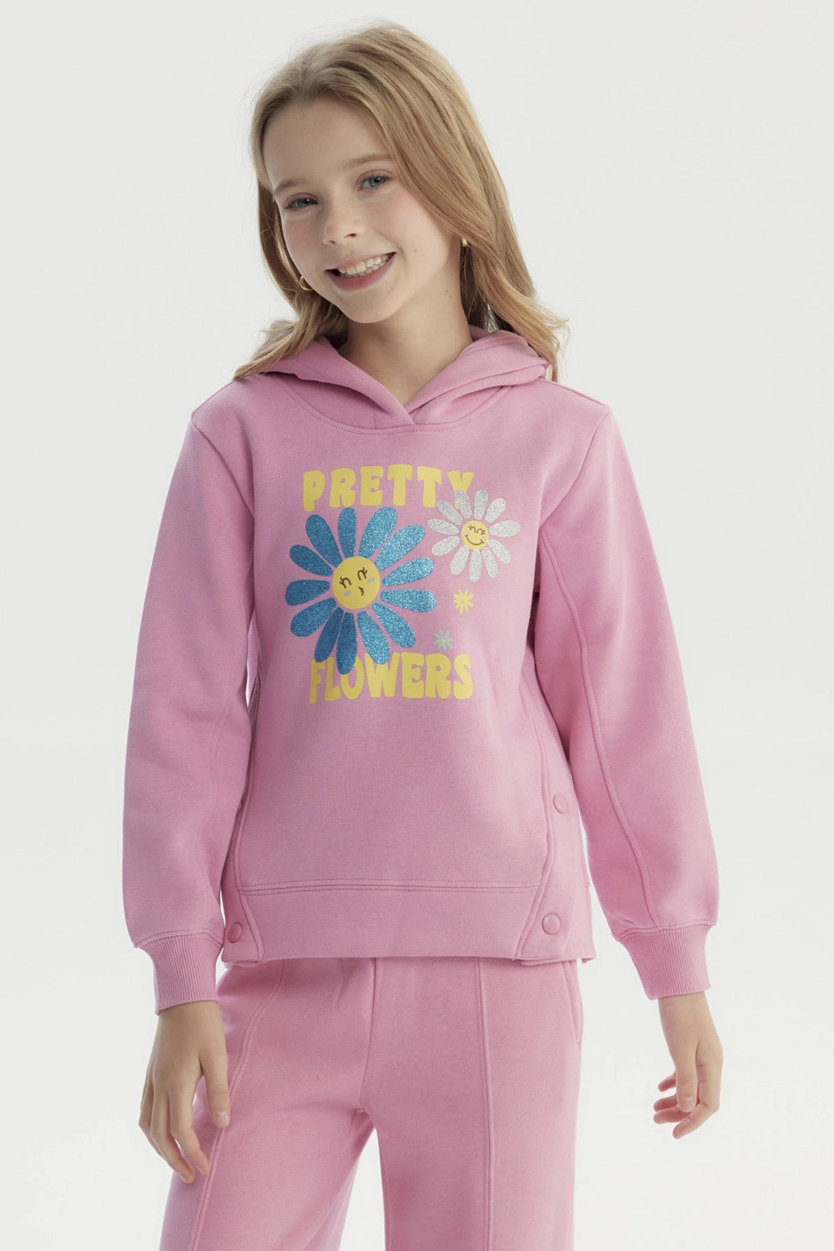 Polerón Niña Slim Rosado