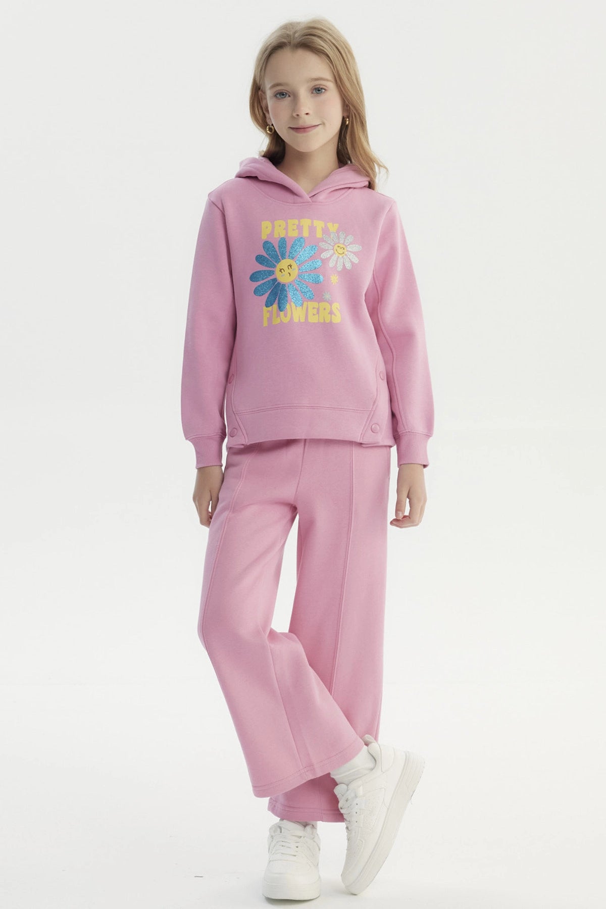 Polerón Niña Slim Rosado