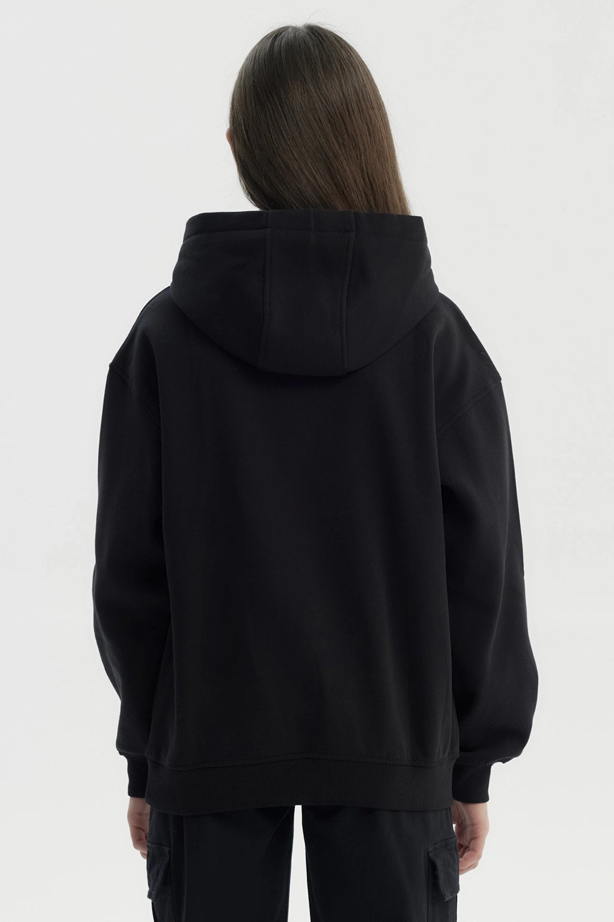 Polerón Niña Slim Negro