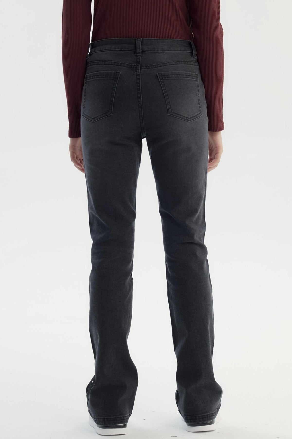 Jeans Niña Wide Leg Negro