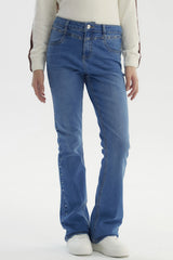 Jeans Wide Leg Niña Azul