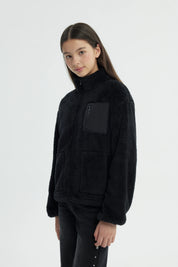 Polar Niña Slim Cuello Con Cierre Negro