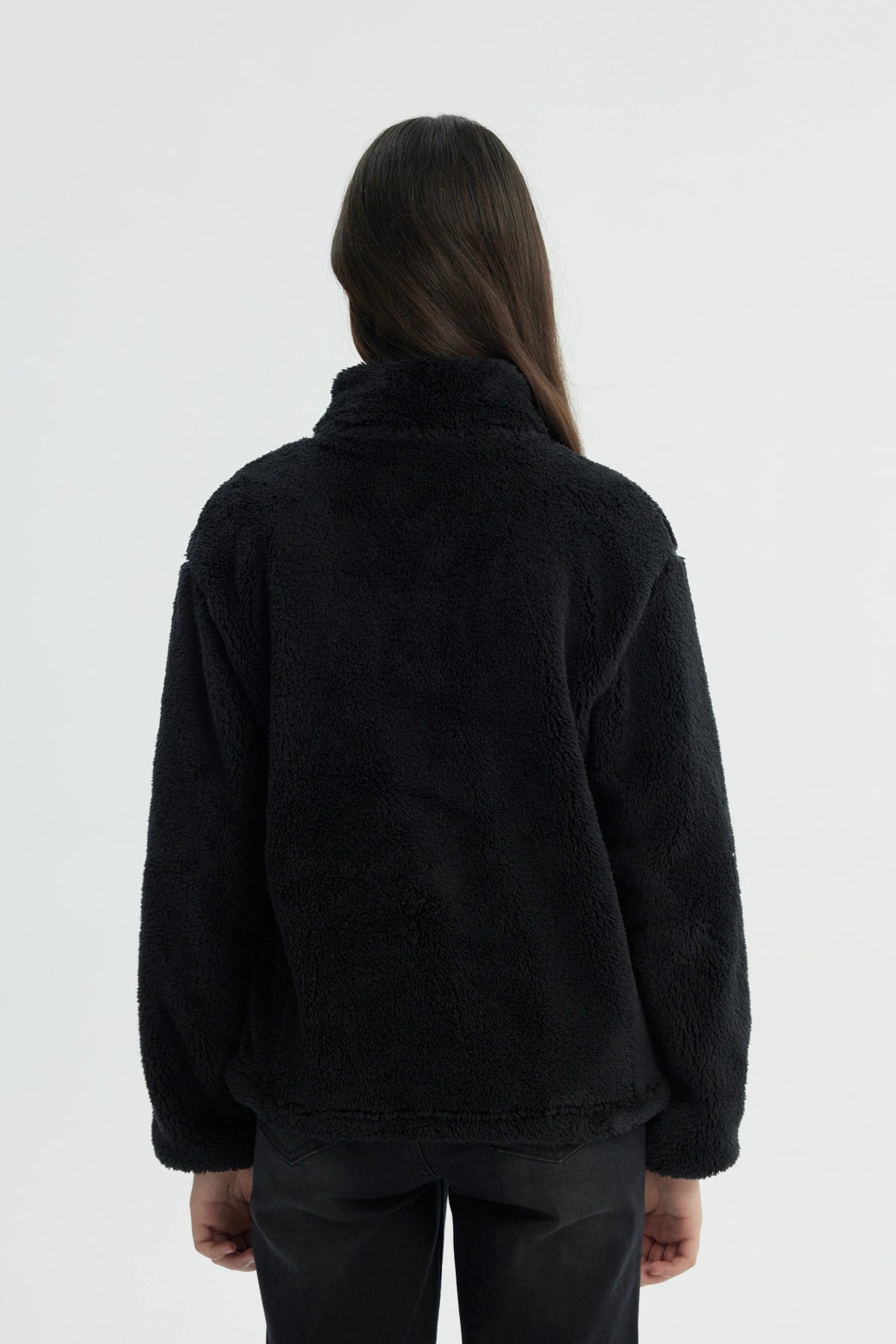 Polar Niña Slim Cuello Con Cierre Negro