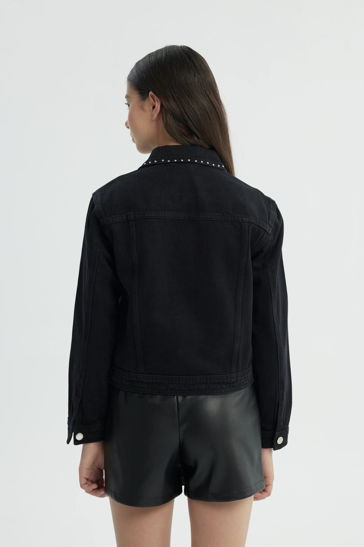 Chaqueta Niña Oversize Negro