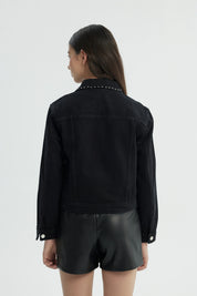 Chaqueta Niña Oversize Negro