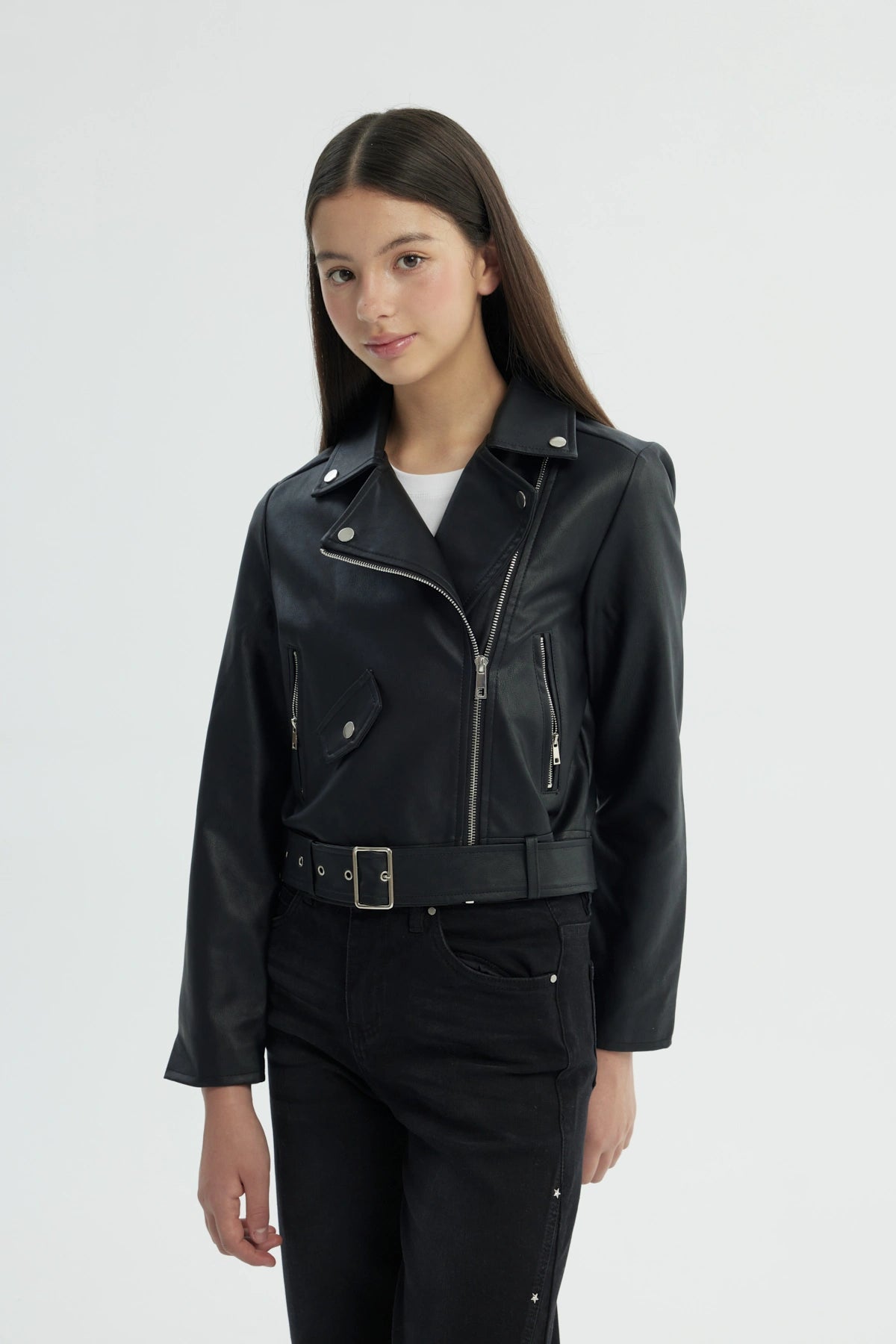 Chaqueta Niña Slim Negro
