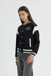 Chaqueta Niña Oversize Negro