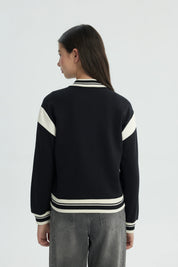Chaqueta Niña Oversize Negro