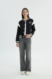Chaqueta Niña Oversize Negro