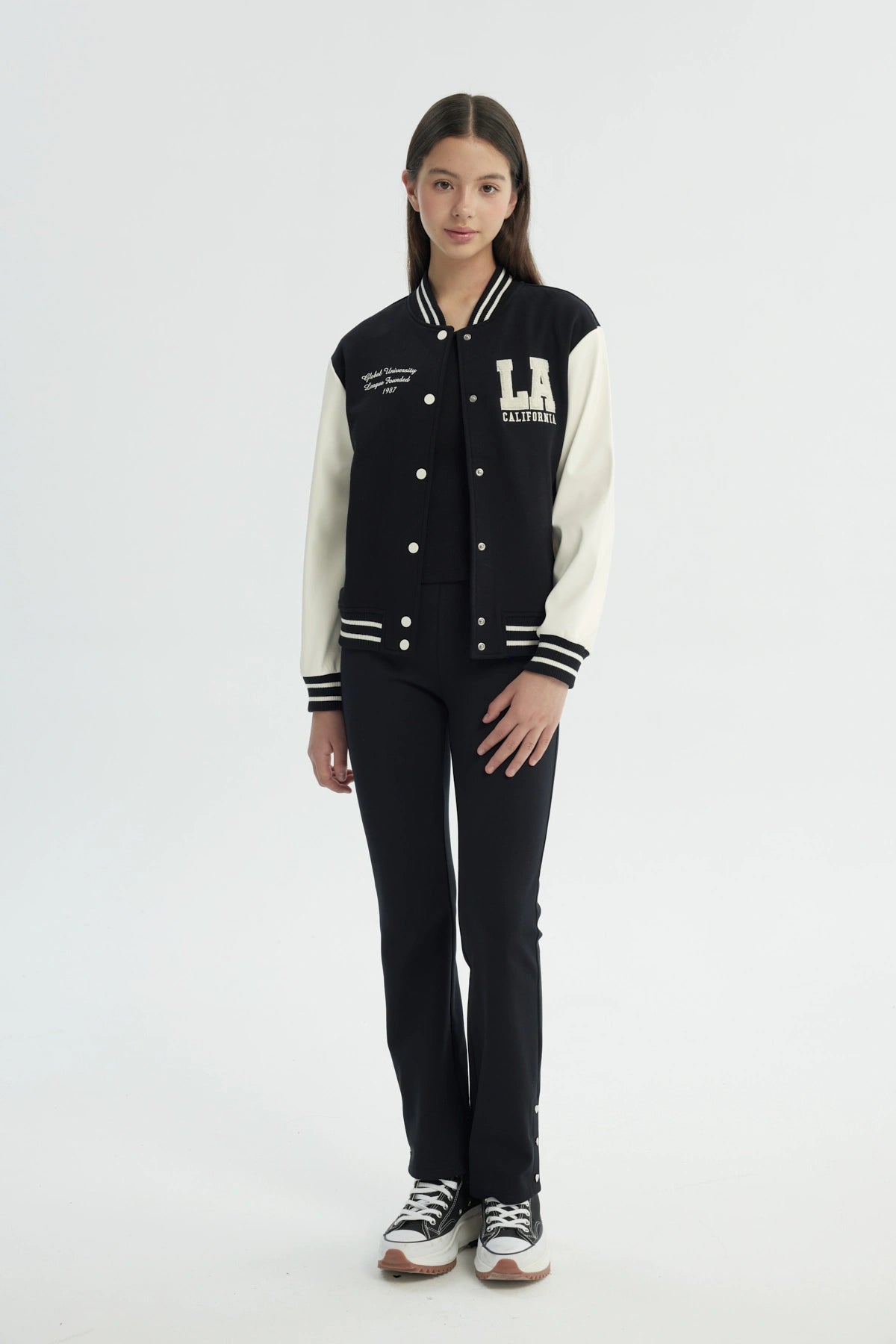 Chaqueta Niña Oversize Negro