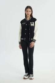 Chaqueta Niña Oversize Negro