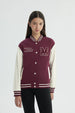 Chaqueta Niña Oversize Burdeo