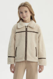Chaqueta Niña Slim Beige