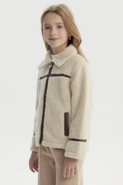 Chaqueta Niña Slim Beige