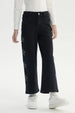 Jeans Niña Wide Leg Negro
