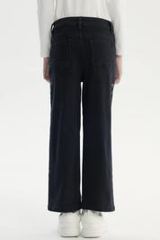 Jeans Niña Wide Leg Negro