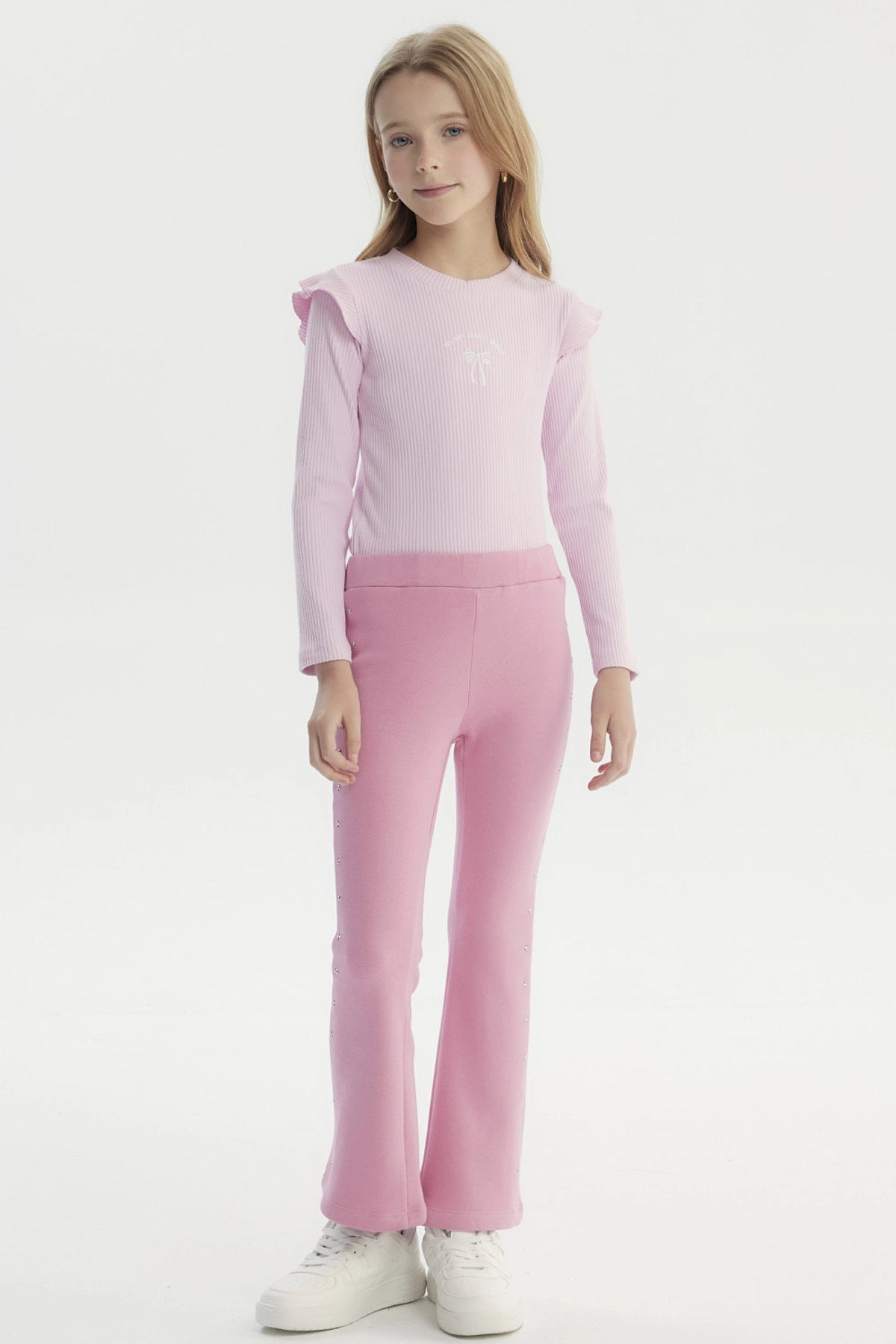 Calza Niña Leve Flare Rosado