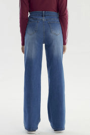 Jeans Niña Wide Leg Azul