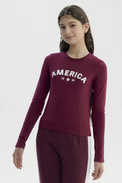 Polera Niña Slim Rojo