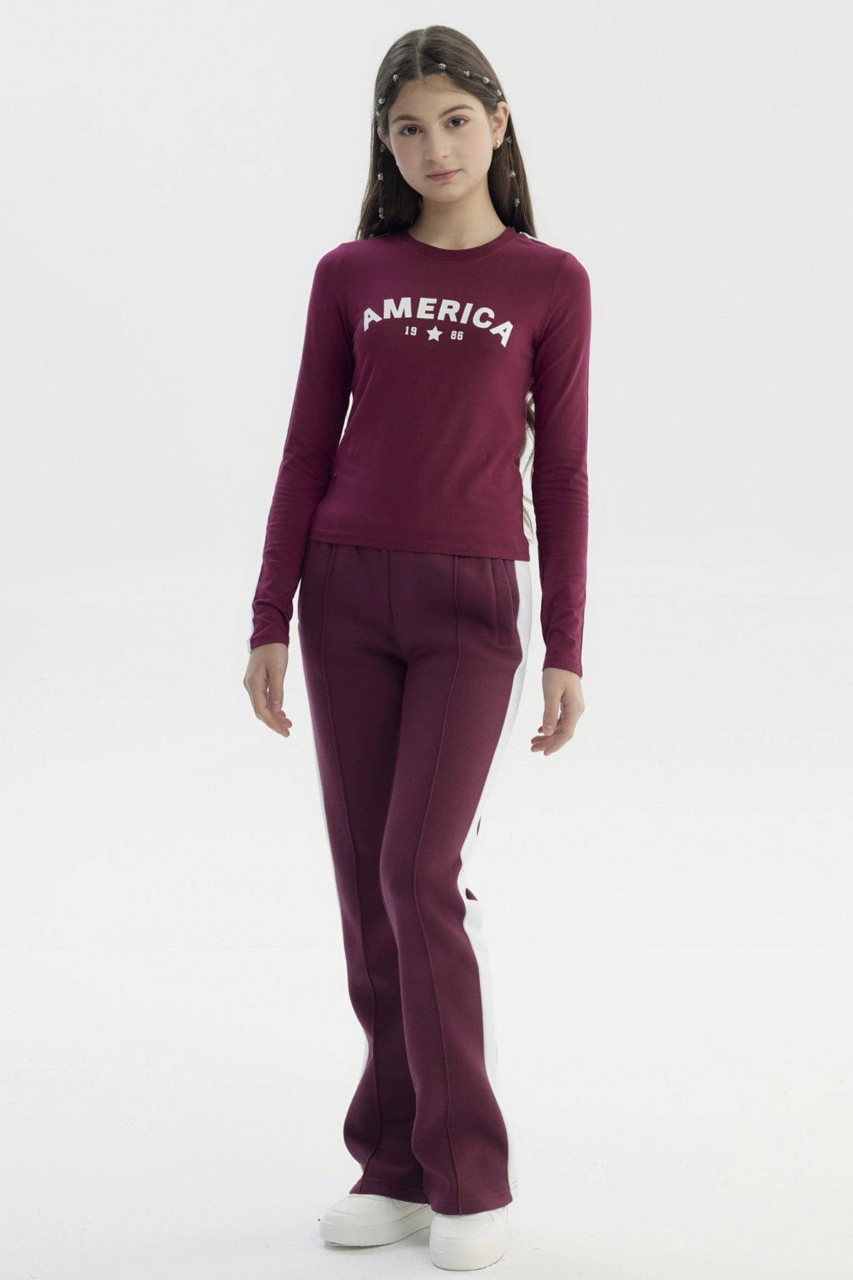 Polera Niña Slim Rojo
