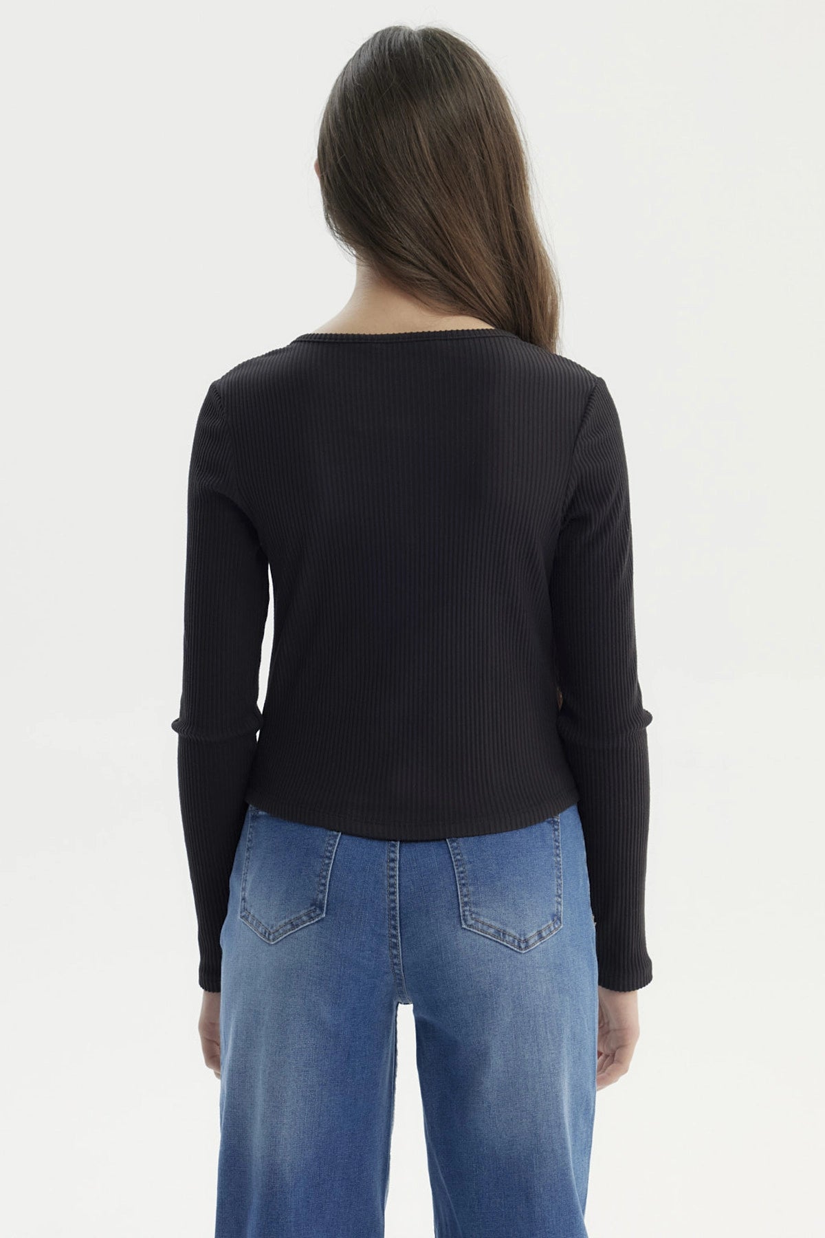 Polera Niña Slim Negro