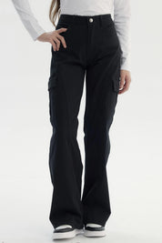 Pantalón Niña Wide Leg Negro