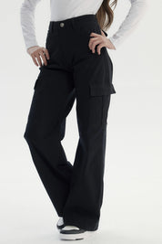 Pantalón Niña Wide Leg Negro