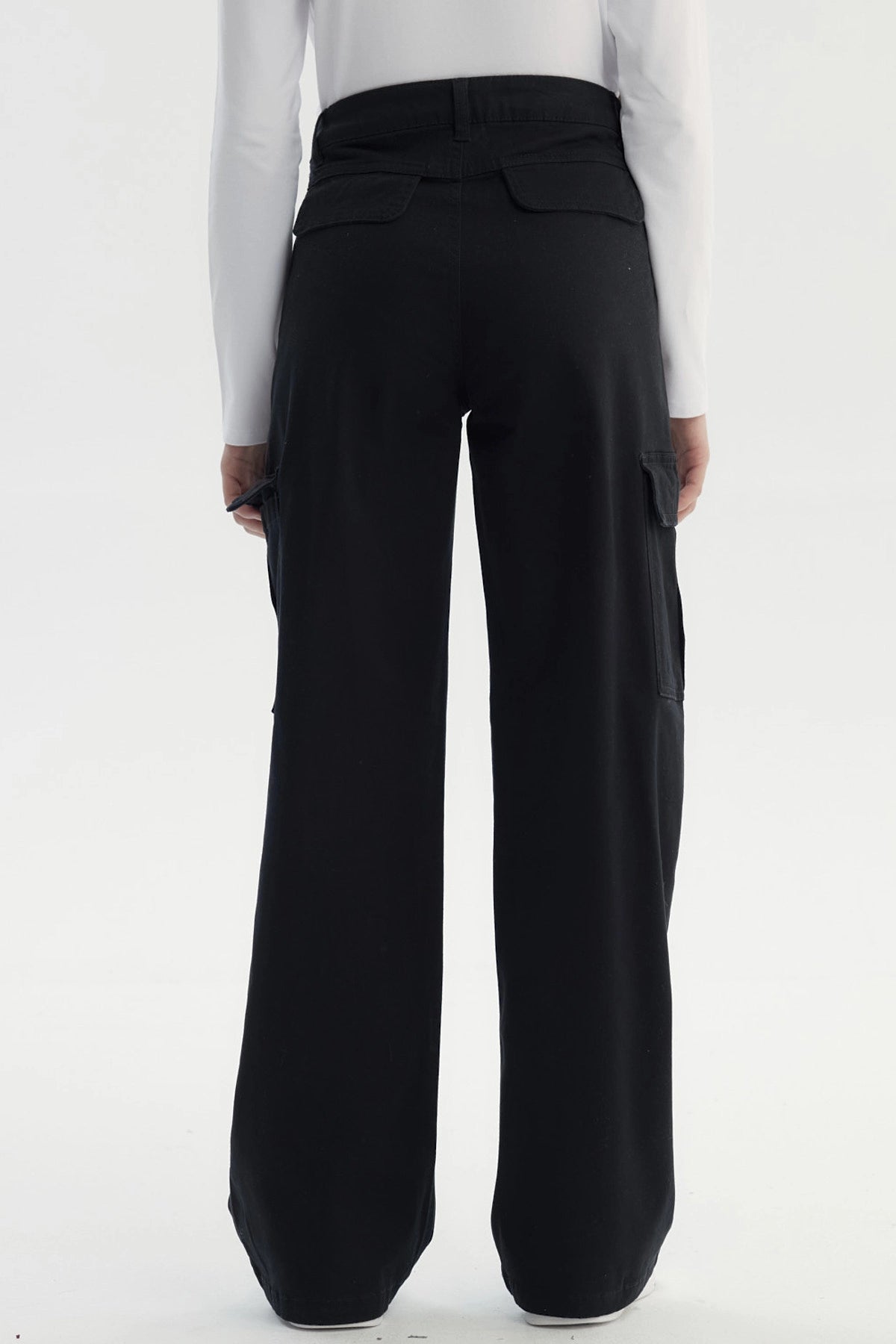 Pantalón Niña Wide Leg Negro