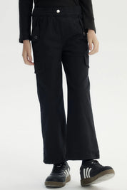 Pantalón Niña Wide Leg Negro